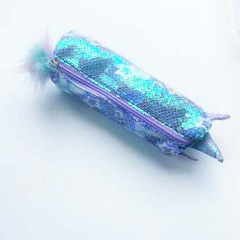 Pencil Case - Blue Unicorn - مقلمة